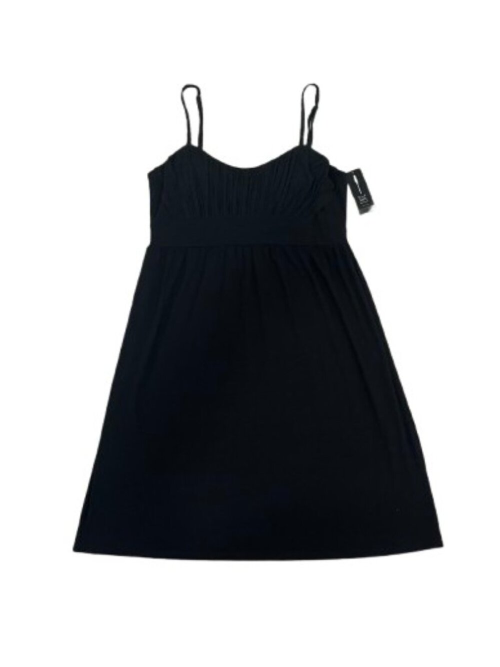 INC International Concepts Y2K Black Midi Babydoll Sundress - NWT